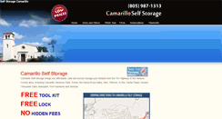 Desktop Screenshot of camarillostorage.com